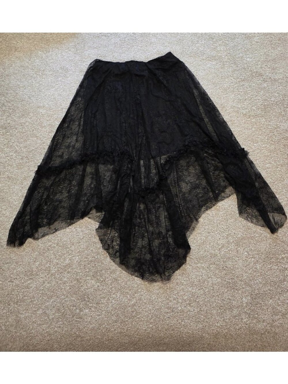 AllSaints Josie Asymmetric Lace Maxi Skirt Women’s Size US 10